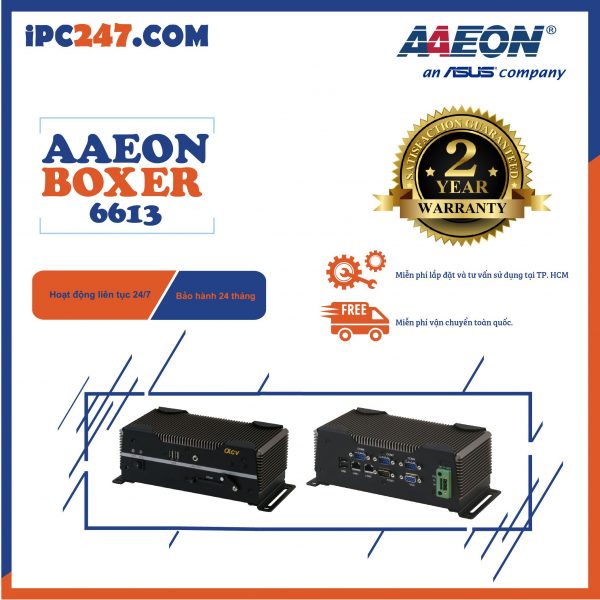 Máy tính công nghiệp không quạt Aaeon AEC 6613